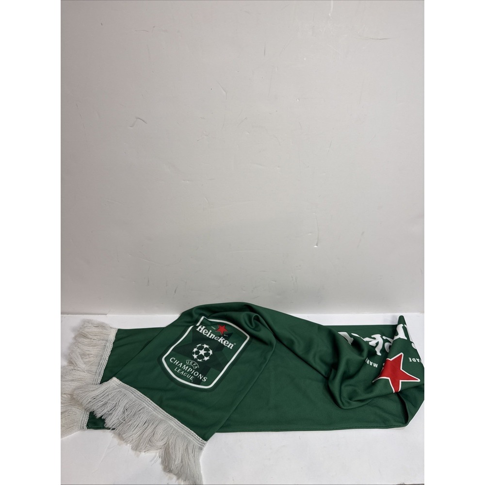 Heineken UEFA Champions League Soccer Scarf Official Product Green